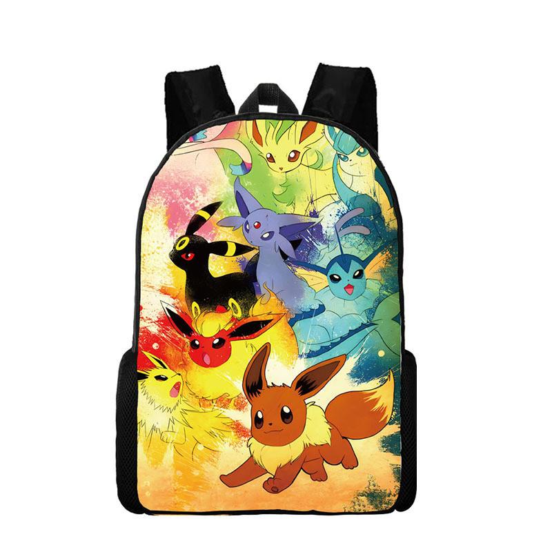 Character Print Cute Children Student Bag With Breathable Fabric Oxford