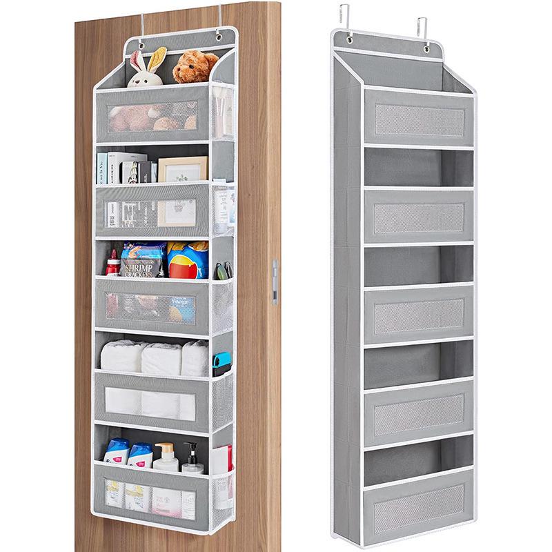 Wall-Mounted Multi-Layer Foldable Shoe and Sundry Storage Bag