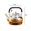 1000ml Bamboo Handle Teapot Chinese Style Glass Teapot Tea Ceremony Transparent Kungfu Tea Pot with Strainer Home Water Kettle