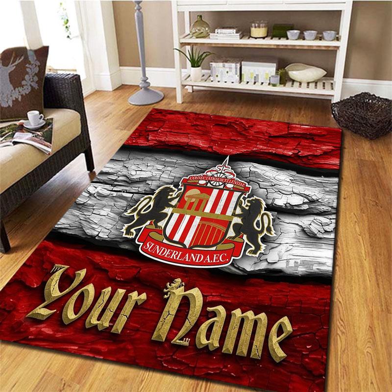 Sunderland A.F Custom Name Carpet Rug for Living Room Bedroom Home Sofa Decoration,Kids play Non-slip Floor Mat
