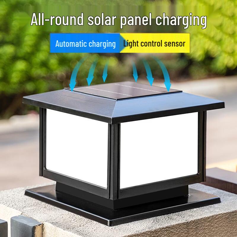 Nufeng Dual Color ABS Solar Pillar Lights (2-Pack)