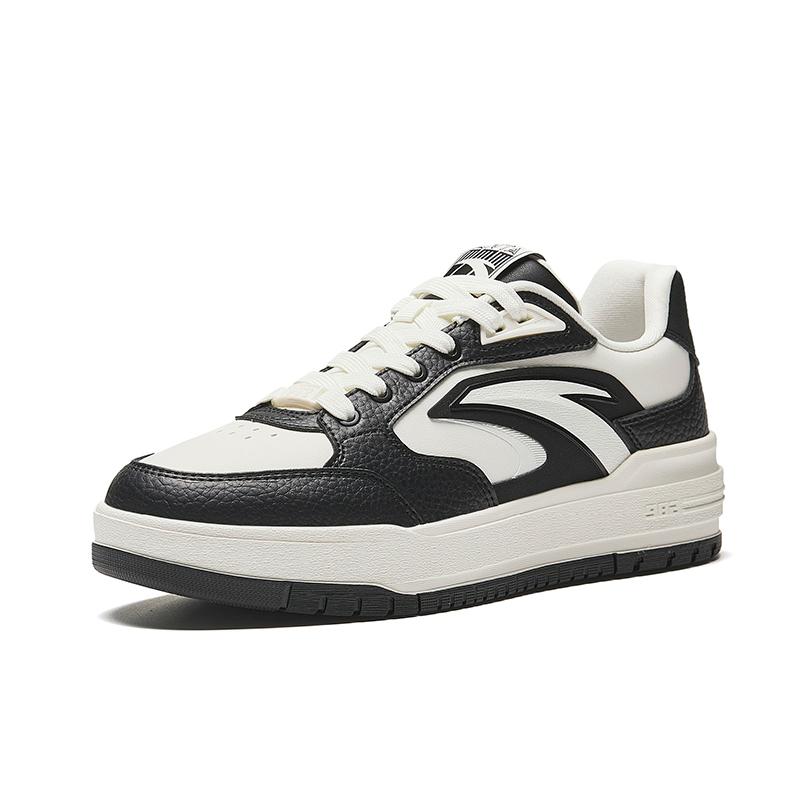 Anta 982 Comfortable Casual Shock Absorption Durable Low-Top Skate Shoes Women sneaker Basic-Black Ivory-White 122548066-2