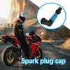 Right Angle Flashing Spark Plug Cap, Universal Motorcycle Accessories High Voltage Cap Flash Spark