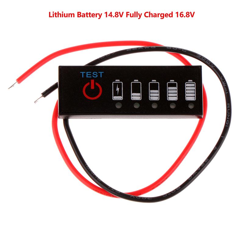 

Індикатор рівня заряду батареї 18650 Lithium Capacity Tester Meter 2S-7S 7.4V-29.4V 15Ma Module Модуль відображення рівня літієвої батареї as the picture