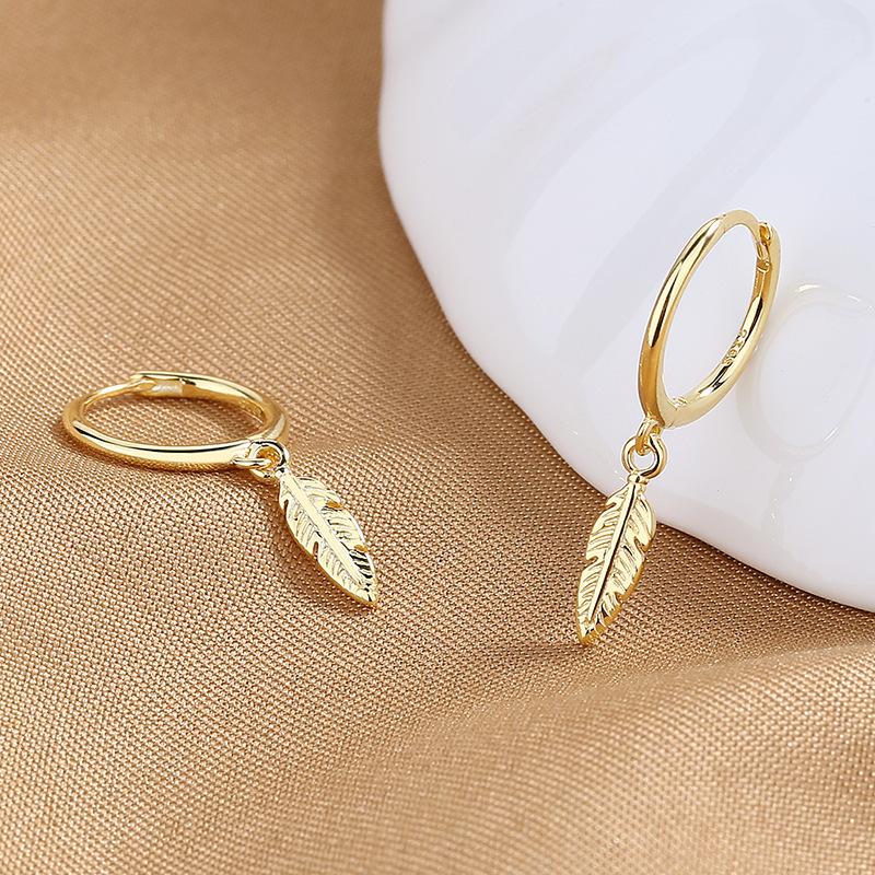 

Temperament Simple And Generous Plain Ring Earrings Women S Niche Love Exquisite Ear Buckle Design Cross Jewelry