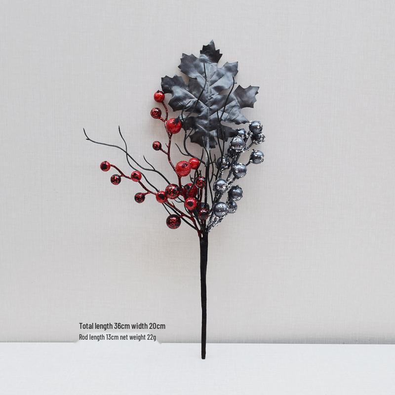 Thanksgiving Decoration: Artificial Maple Leaves, Pumpkins, Acorns & Berries