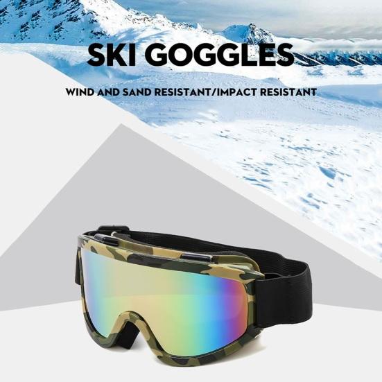Winter Outdoor Ski Goggles for Men Women Double Layers Lens Anti-fog Snow Sunglasses Windproof UV Outdoor Sports Sun Glasses