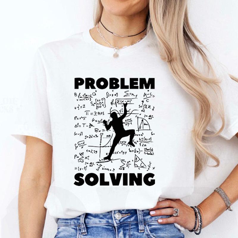 Casual European Fit Rock Climbing Graphic T-Shirt – Loose, Short Sleeve, Fashionable Top