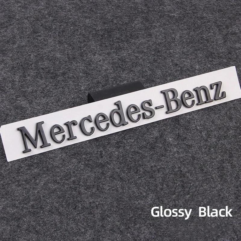 

C200 E200 For Mercedes Benz 3d ABS Chrome Black Logo Mercedes Benz Letters Sticker Car Trunk Emblem For Mercedes Benz W246 CLA C