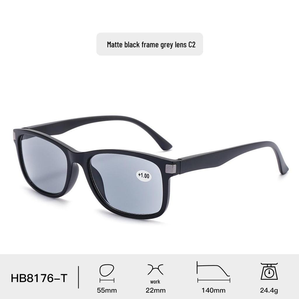 Cross-border Fashion Sunglasses: Men's Square Classic & Women's High-Definition Reading Glasses