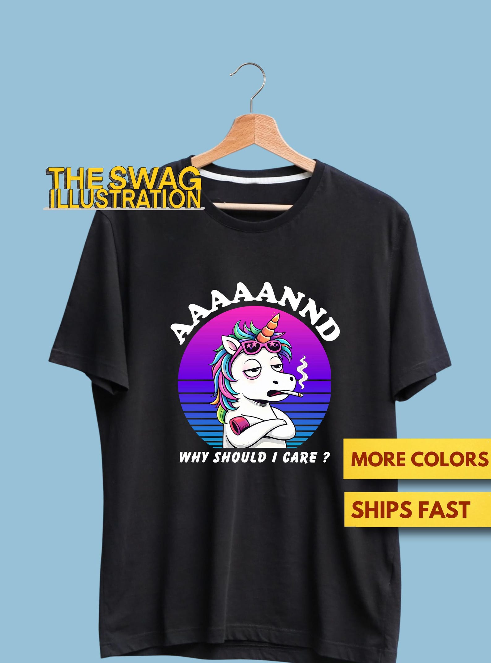 And Why Should I Care Funny Sarcastic Shirt, Cute Unicorse GifT shirt, Funny Bandit Heeler Lovers GifT shirt, Bluey & Bingo Fans Soft Tee 3XL