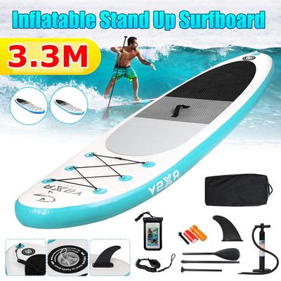 350 LBS Placă gonflabilă cu vâsle Surfing Yoga Accesorii pentru pescuit SUP-uri Set de plăci gonflabile Stand Up Paddle Placă de surf 330cm*76cm*15cm