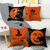 New Halloween Series Pillows Ghost Witch Linen Material Halloween Sofa Bedroom Decoration