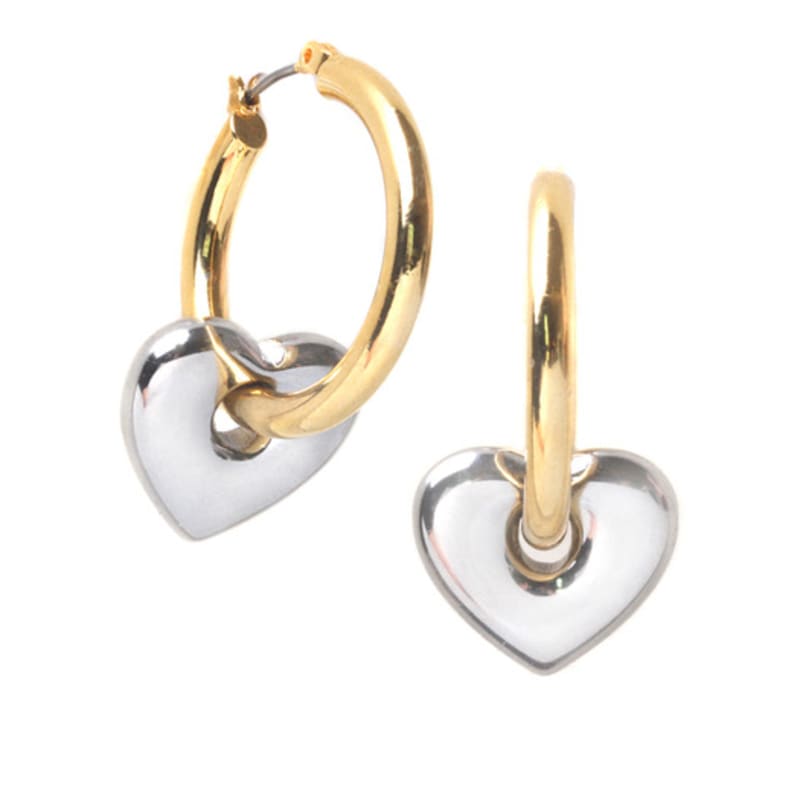 Glammuse Silbernes Herz Goldring