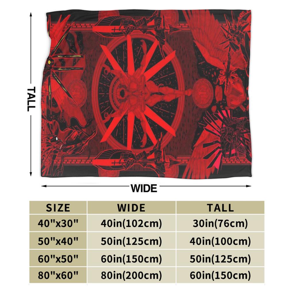 Coperta morbida e calda in peluche con simbolo rosso Art Ultrakill Gioco Sparatutto, Plaid per Divano e Sedia, Copriletto in Flanella