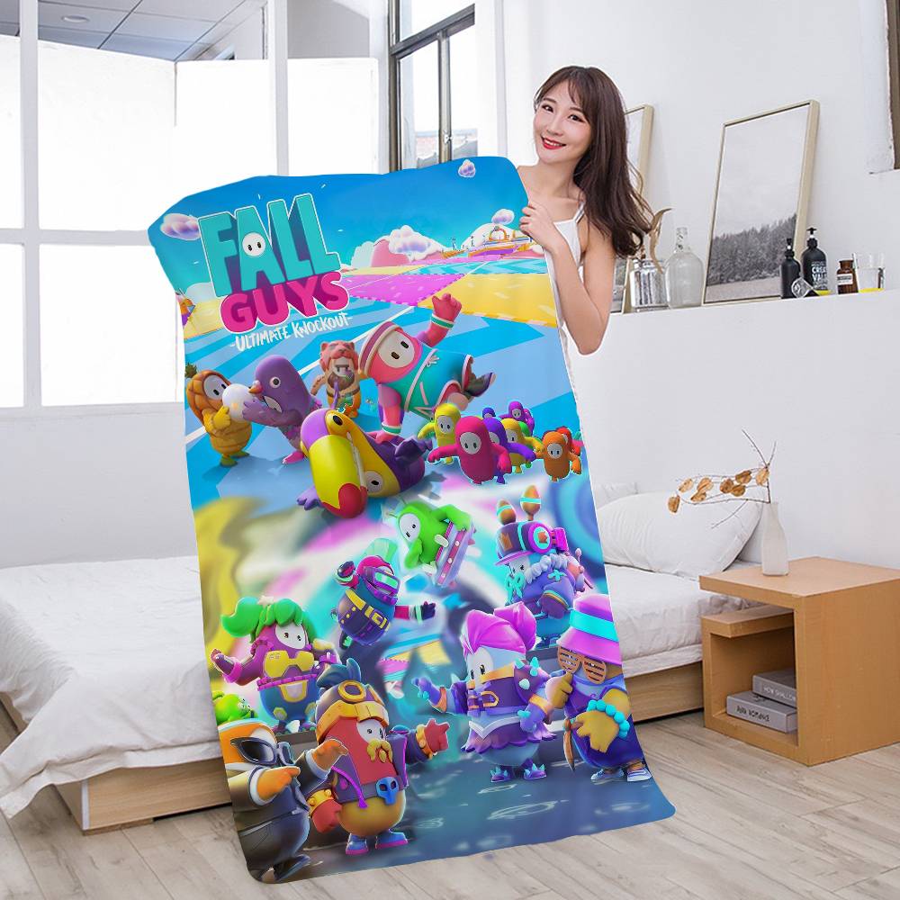 

F-Fall G-Guys Game Big Microfiber Beach Towels Quick Dry Towel Sand Beach Towels Pool Towel for Travel Swim Pool Yoga W30*H60(CM)