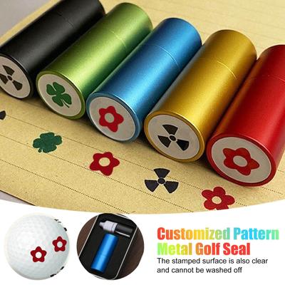 Personalisierte Anpassung von schnelltrocknenden, unauslöschlichen Stempeln. Golf-Metallstempel erhalten 10 ml Tinte