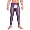Pánské sexy dlouhé kalhoty průhledné olejově lesklé ultratenké strečové legíny lesklé ledové Silky Comfort úzké kalhoty