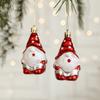 2Pcs Donut Xmas Tree Hanging Exquisite Christmas Santa Claus Pendant  New Year