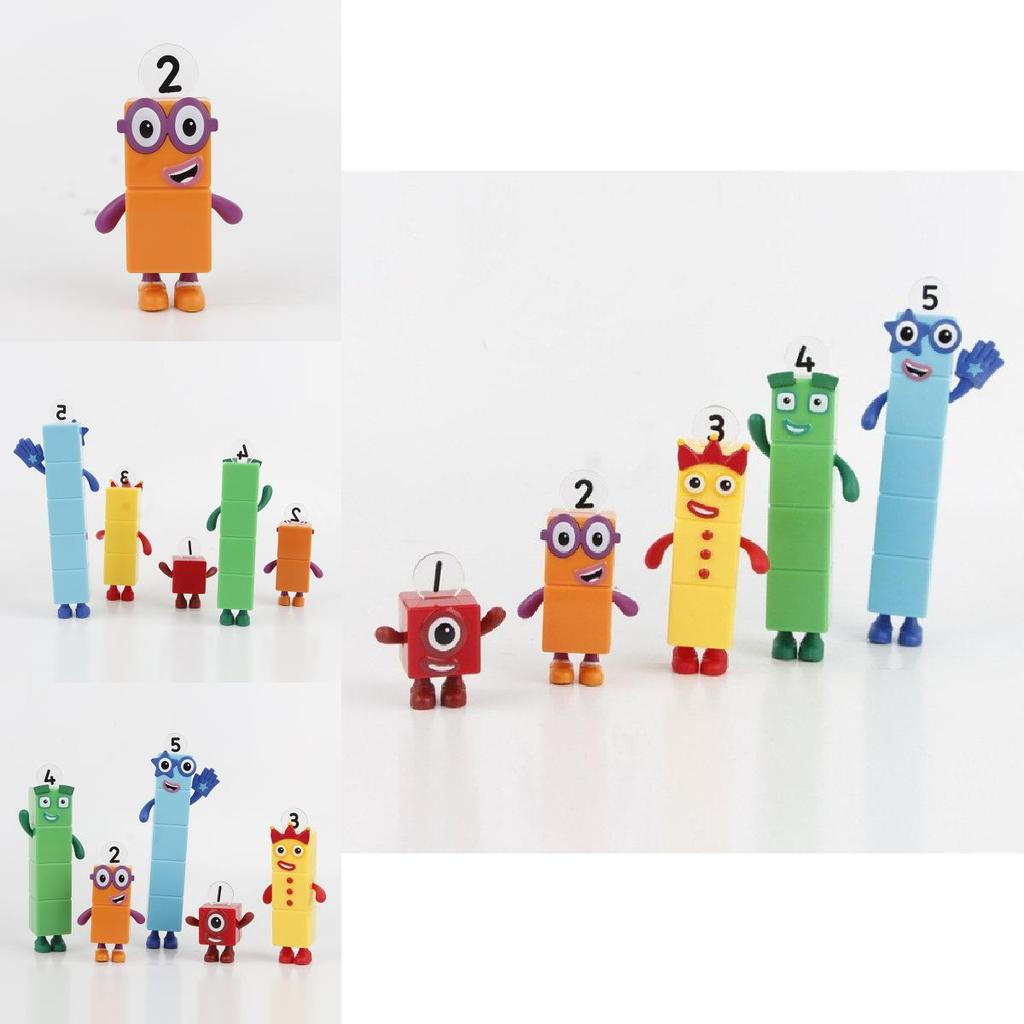 Numberblocks Bunte Bausteine Niedliche Verwandlungsfiguren für Kinder Spielzeit