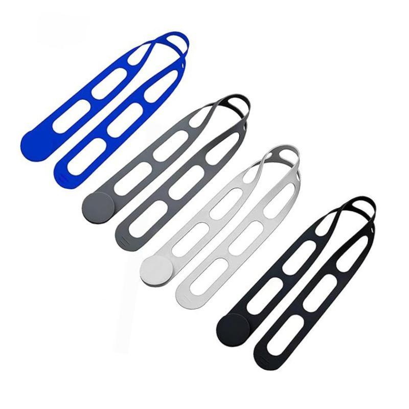 5Pcs Reusable Silicone Binding Strap Adjustable Lunch Box Lid Fixing Band Multi Purpose Elastic Strap For Kitchen Travel Outdoor