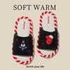 Cotton slippers autumn and winter new indoor home non-slip soft sole cute plush confinement shoes slippers