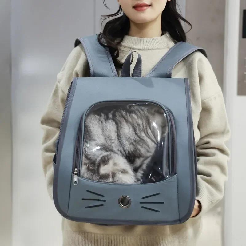 Cat Backpack Carrier Outdoor Breathable Portable Transport Bag For Cats Small Dogs
