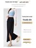 Spring Slimming A-line Slit Skirt: Women's High Waist Hip-hugging Style