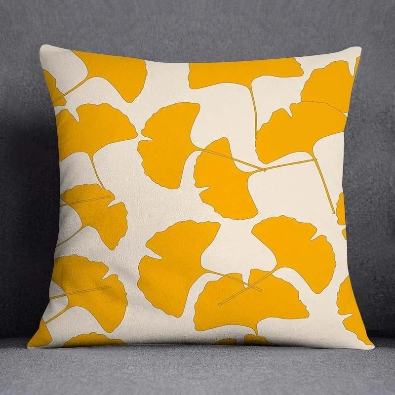 Office Living Room Home Pillowcase Flower and Sunflower Pattern Pillowcase Car Ornaments
