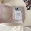 Korean Style Heart Bow iPhone 17/16 Pro Max/15/14 Case