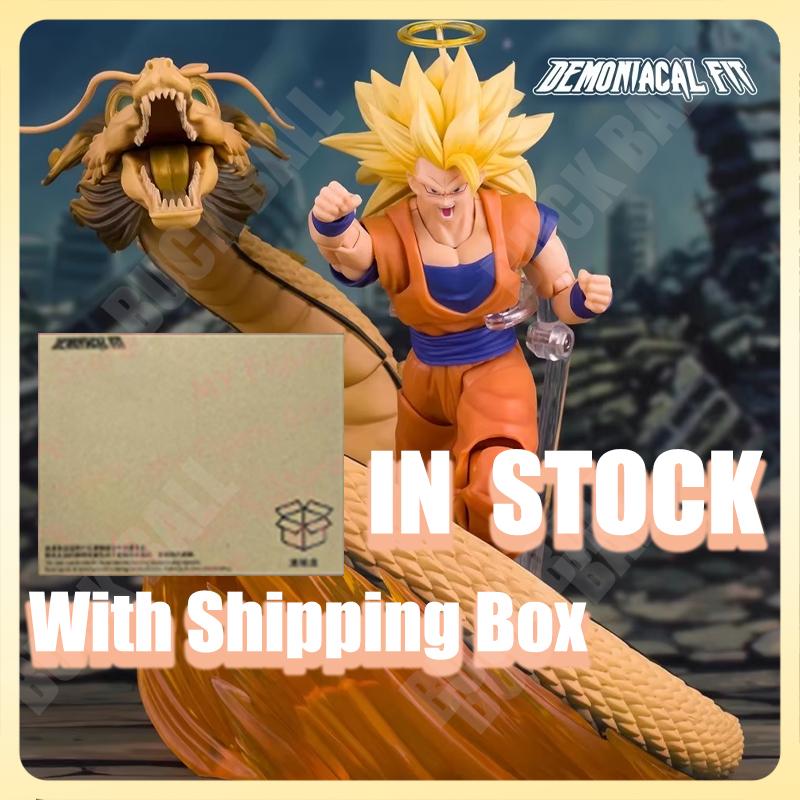 Demoniacal Fit Son Goku SSJ3 Action Figure Dragon Ball SHF Dragon Blaster Super Saiyan 3 Son Goku Kakarot Model Toys
