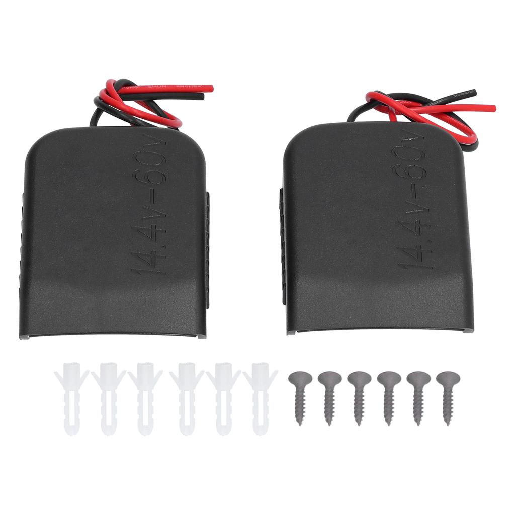 2Pcs Battery Adapter Dock Mount Connector with 14 Gauge Wire Power Tools Supplies 14.4‑60V