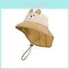 Kids Cartoon Sun Hat With Wide Brim For Outdoor Summer Sun Protection