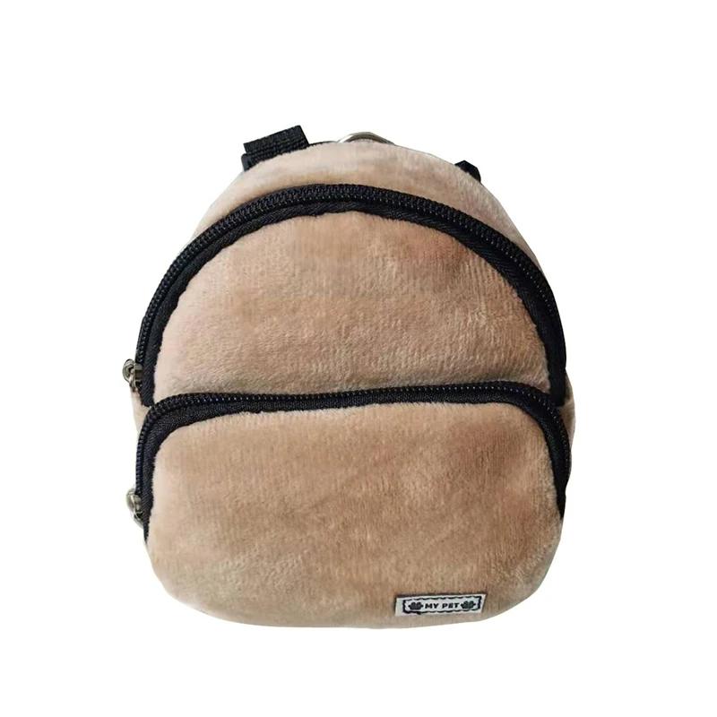 Hunde Rucksack Weiche Haustier Snack Tasche Welpe Niedlich Schultasche Praktisch Große Kapazität Tragbare Haustiertragetasche Outdoor Haustierbedarf