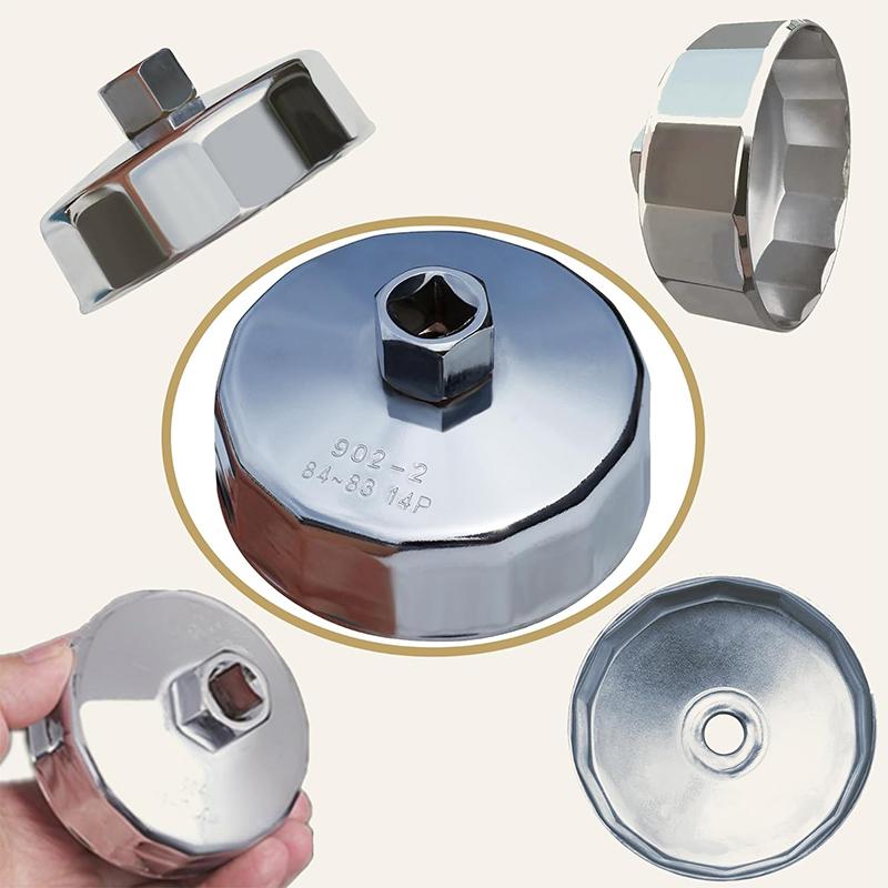 84mm-14 Flutes 902-2 Oil Filter Wrench Cap Remover Universal For MERCEDES-BENZ OM642 Car Garage Tools