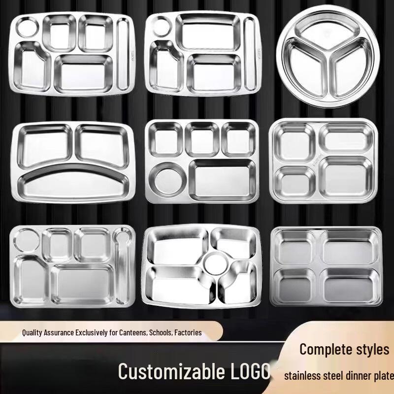Stainless Steel Divided Meal Tray