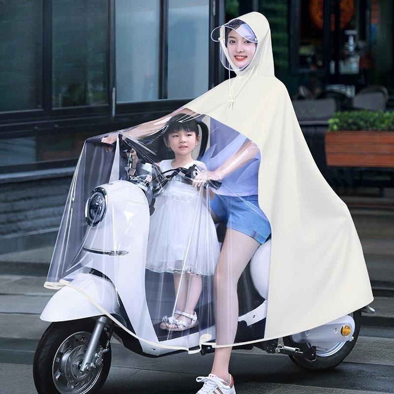 Passende verdickte übergroße Regenponchos für Eltern und Kinder Mutter-Kind Elektroroller Regenmäntel