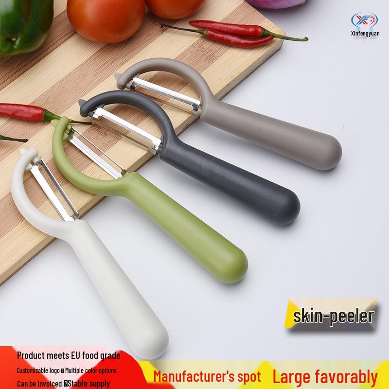 

Multi-Functional Stainless Steel Peeler and Grater for Fruits and Vegetables PP Bag Packaging светло-серый