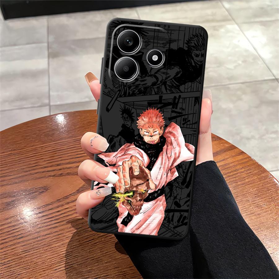 Anime J-ujutsu Cool Kaisen Soft Back Phone Cover Case for Xiaomi Redmi Note 11 13 12 Pro Plus 12S 10S 9s 10 9 8 Pro 11S