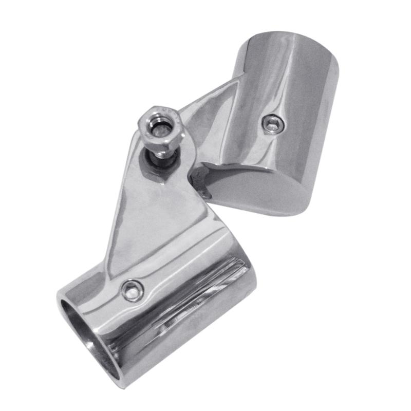 Heavy Duty Stainless Folding Rotating Pipe Joint Adapter Coupling Connector for Yacht Hardware Marine Sunshades Support