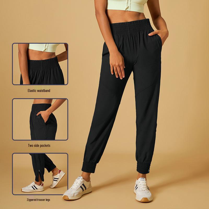 Women's Stylish Korean Cargo Yoga Pants - Elastic, Slimming, Perfect for Spring & Autumn