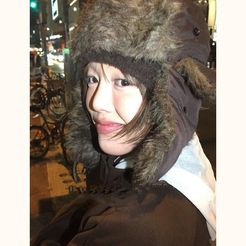 Warm Soldier Hat For Men/Women Winter Pilot Patrolman Earmuffs Polyester Fiber Warm Russian Ski Hat Windproof Cold Pilot Hats