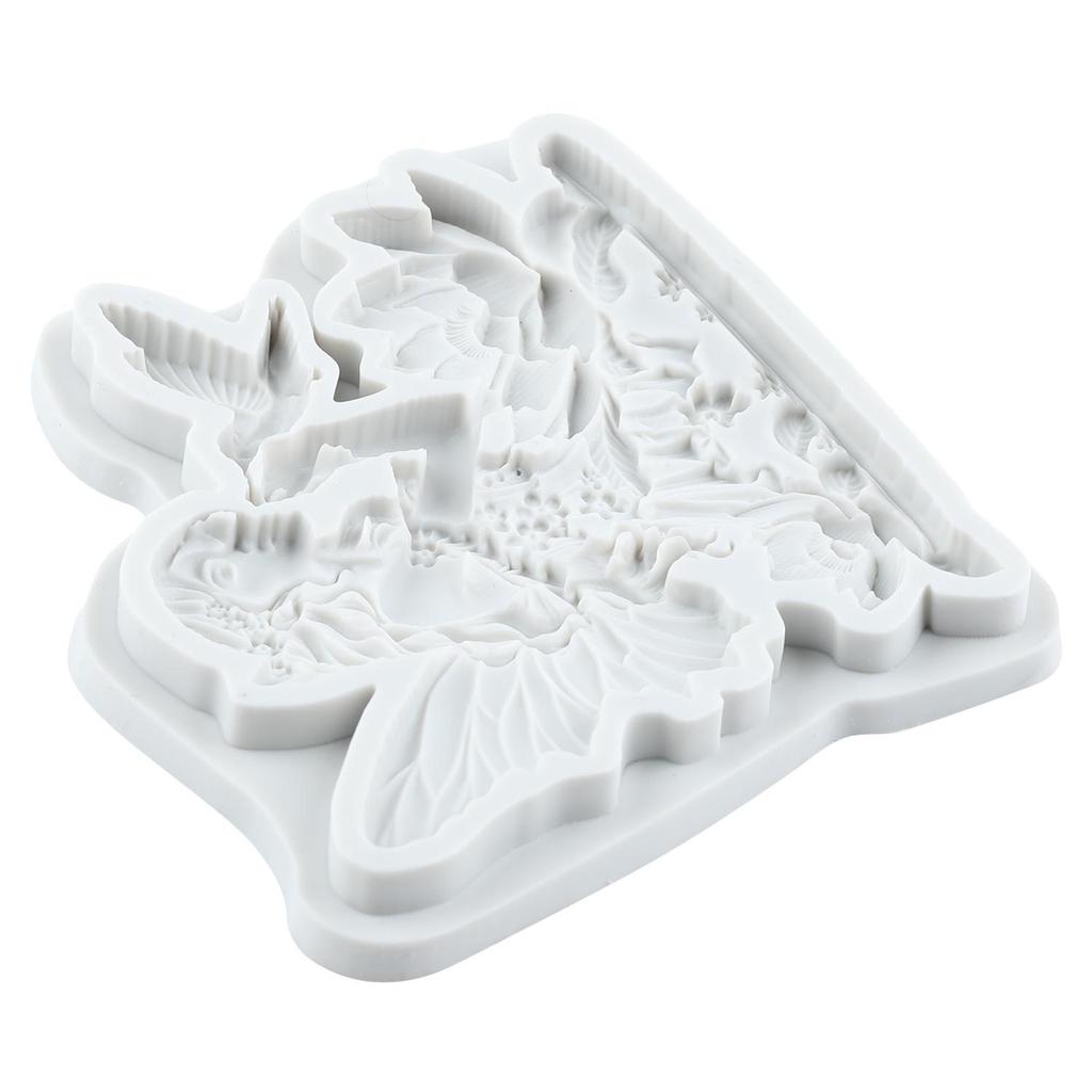 Flower Fairy Silicone Mold Bird Fondant Molds Cake Decorating Tools Cupcake Topper Candy Sugar Craft Gum Paste Polymer Clay