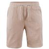 Summer Men's Cotton Linen Shorts Solid Color Linen Pants Men's Summer Breathable Fitness Street Wear