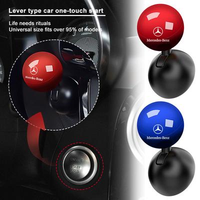 1 Pièce Logo de Voiture Bouton Poussoir Démarrage Levier Couvercle Protecteur Créatif Pour AMG C500 C200 C300 A B C E GLA CLA GLK GL ML GLE W204 W205 W203 W211