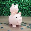 Cartoon Pig Vinyl Piggy Bank, Shatterproof Coin Cash Storage Container, Children Money Saving Box Decoration, Girls for Boys Girls