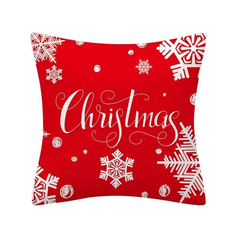 

Наволочки с рождественской тематикой Аксессуары для автомобиля Офис Санта-Клаус Гостиная Диван Домашние наволочки 40x40cm