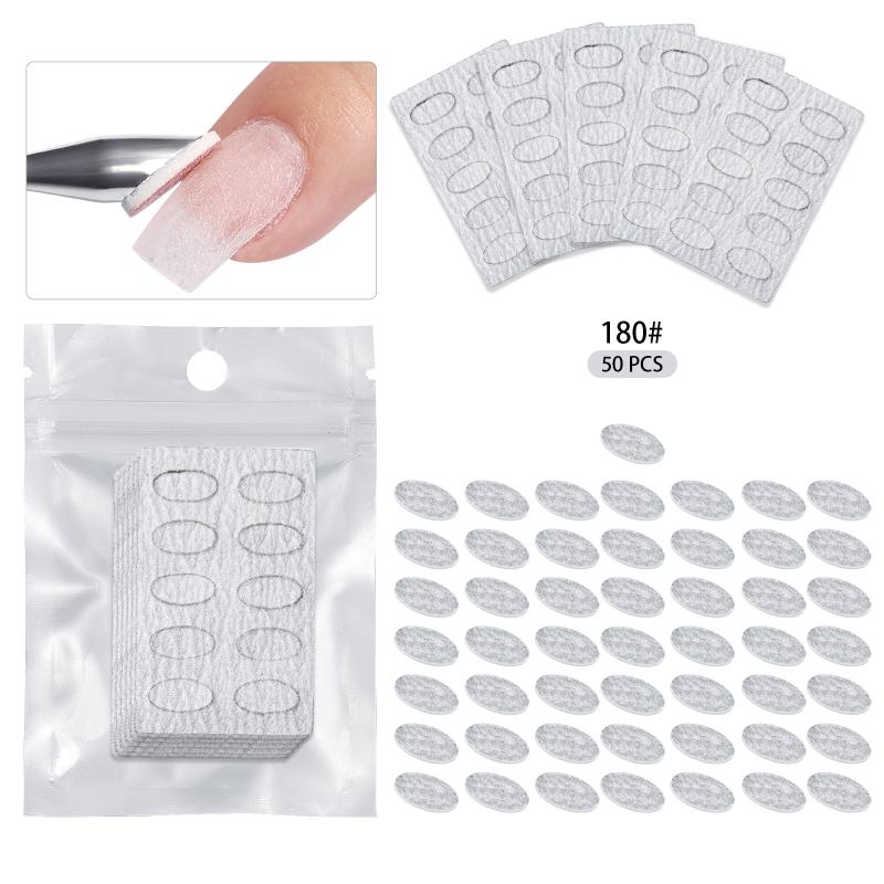 

5/10Sheet Nail Cuticle Pusher Self-Adhesive Sand 100#180#240# Flake File Trimming Nails Pre Polishing Sandpaper Set Manicuretool