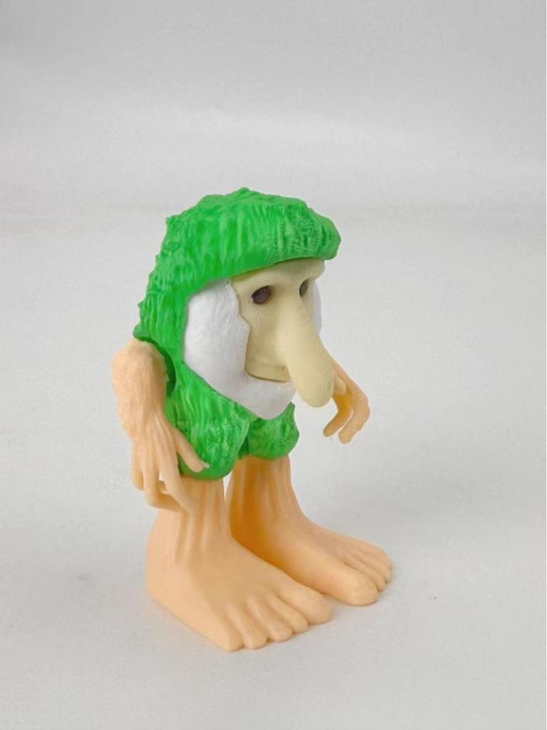 3D Printed Articulated Deep Sea Monster Toy – Creative Novelty