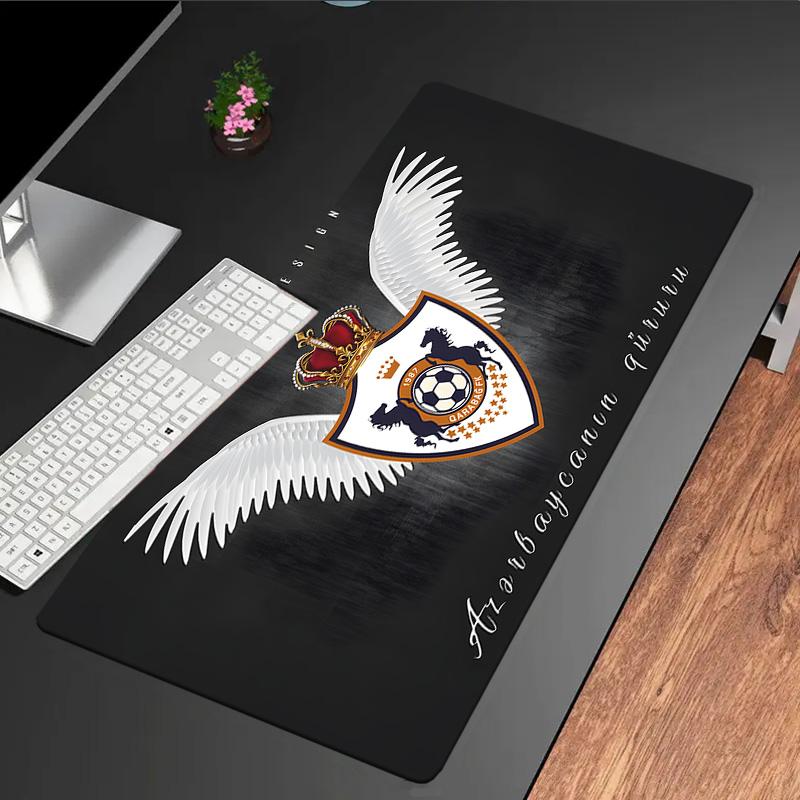 Dynamic Qarabag Crest Design Mouse Pad, Rubber Base, Mouse Pad for Gamers and Office Use, Gaming Desk , Easy To Clean Mat Christmas fan gifts